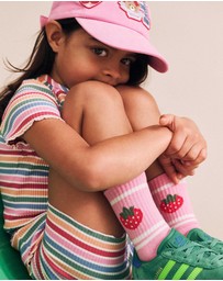 Huxbaby - Tutti Frutti Stripe Rib Tee - Babies-Kids