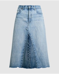 Polo Ralph Lauren - Paneled Denim A-Line Skirt
