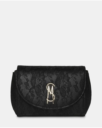 Steve Madden - BNylah Black/Gold Crossbody Bag