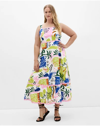 City Chic - Shani Print Maxi Dress