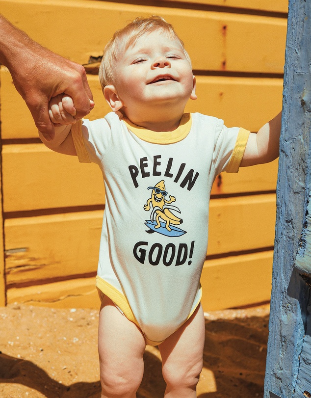 Rock Your Baby - Peelin' Good Ringer Bodysuit