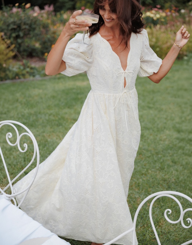Petal & Pup - Karla Maxi Dress - Butter Yellow Broderie