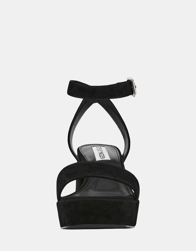 Steve Madden - Mercerr Black Suede Heels