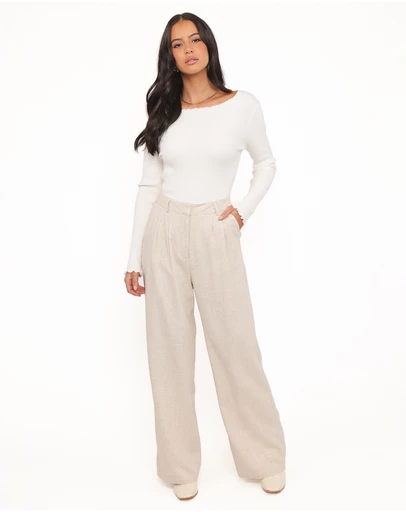 Petal & Pup - Dean Linen Pants - Beige