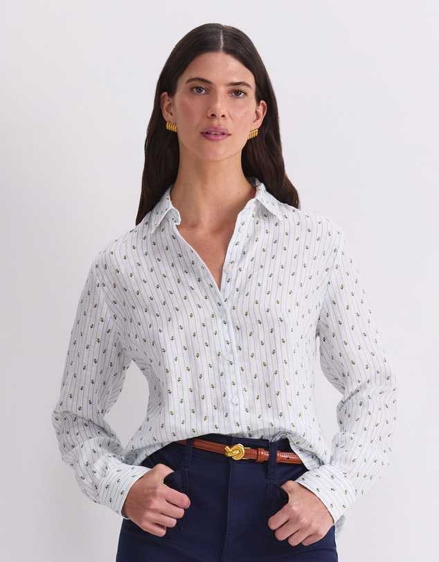 Sportscraft - Hampton Stripe Linen Shirt