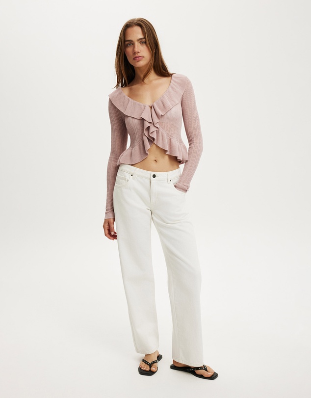 Cotton On - Ruffle Knit Cardi