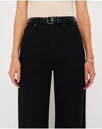 Reformation - Cary High Rise Slouchy Wide Leg Jeans