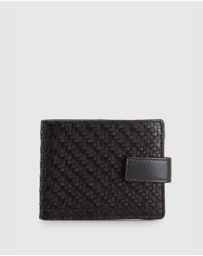 Evity - RFD Logan Leather Weave Tab Wallet