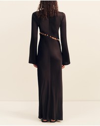 Shona Joy - Winslow Long Sleeve Asymmetric Maxi Dress