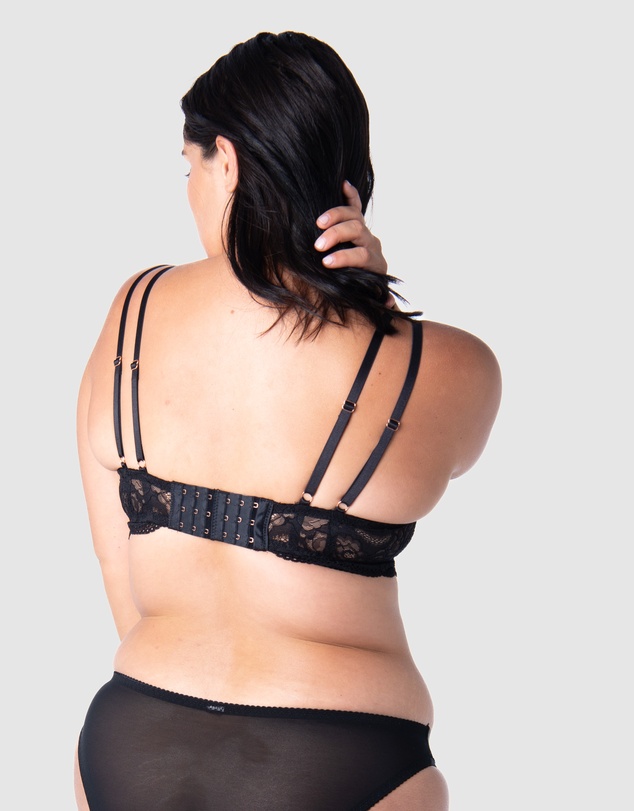 Hotmilk Maternity Lingerie - Heroine Plunge Nursing Bra - Flexiwire