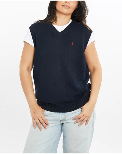 Vintage by The Real Deal - Pre Loved - Vintage 90s Polo Ralph Lauren Knit Sweater Vest