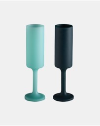 porter green - seff | silicone unbreakable champagne flutes