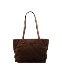 Pre-Loved by Azura Reborn - Pre-Loved Suede Intrecciato Tote