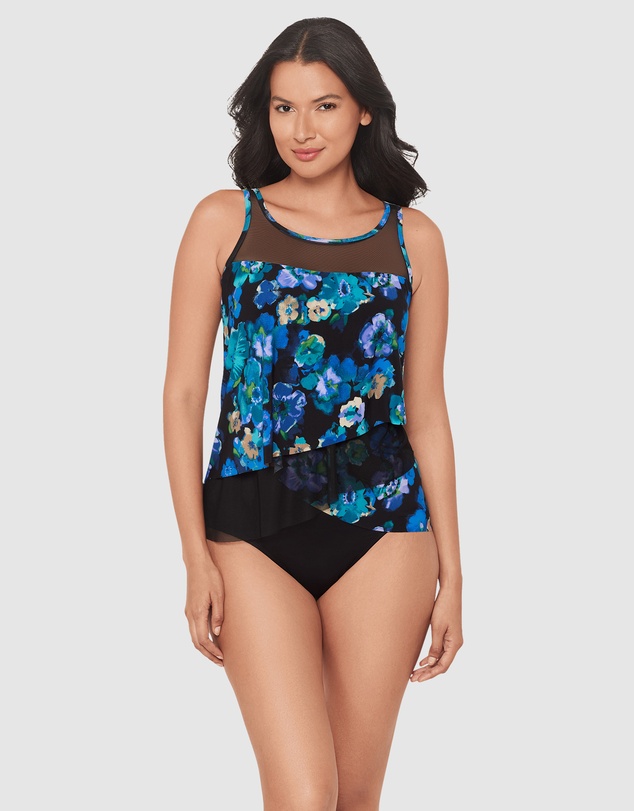 Miraclesuit Swimwear  - Secret Garden Mirage Loose Fit Slimming Underwired Tankini Top