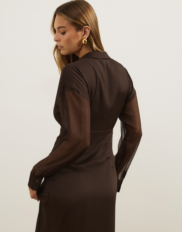 Atmos&Here - Keira Long Sleeve Midi Dress