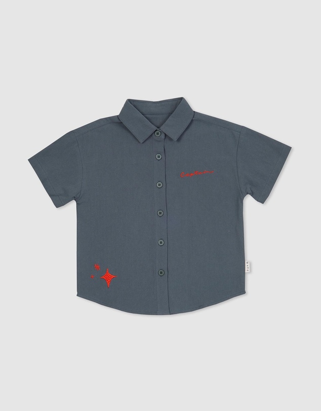 Olive & The Captain - Howdy Star Short Sleeve Polo - Babies-Kids