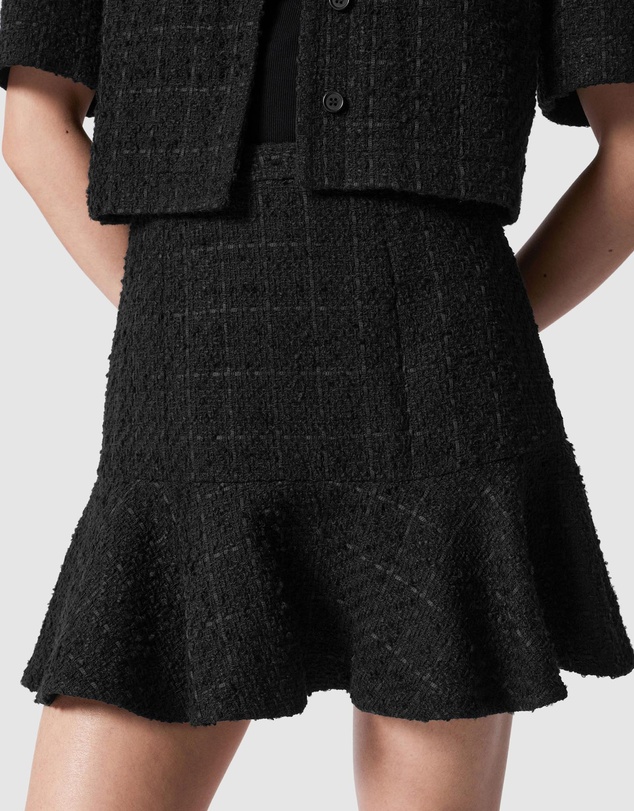 & Other Stories - Ruffled Tweed Mini Skirt