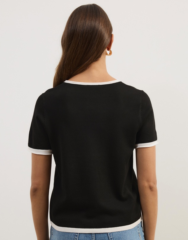 Atmos&Here - Brit Fine Knit SS Top