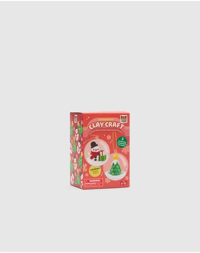 Seed Heritage - Tiger Tribe Clay Craft Ornament Kit Snowman And Tree