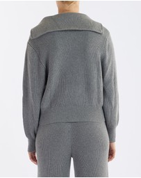 Amelius - Eline Knit Quarter Zip Polo