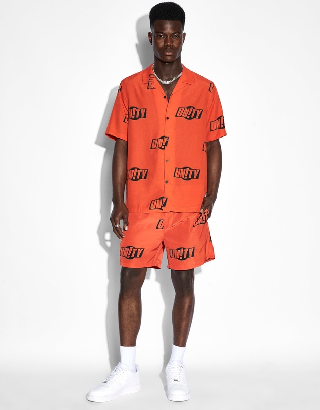 Ksubi - Unity Sign Resort Ss Shirt Orange