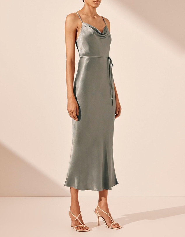 Shona Joy - La Lune Bias Cowl Midi Dress