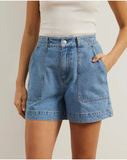 Atmos&Here - Samira Relaxed Denim Shorts