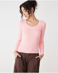 Forcast - Samira Scoop Neck Knit