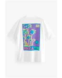 NEXT - Back Print Beach Graphic T-Shirt