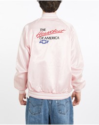 Vintage by The Real Deal - Pre Loved - Vintage 90s Chevy 'Heartbeat Of America' Satin Bomber Jacket