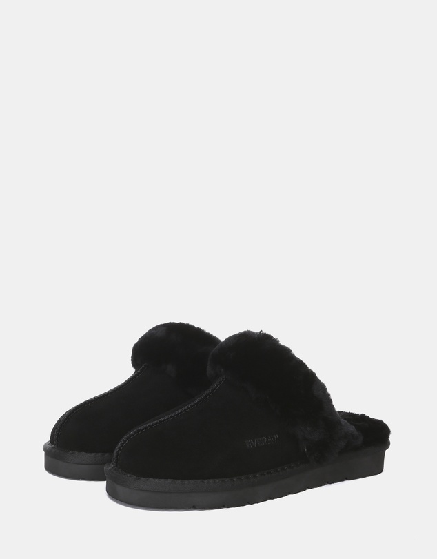 EVERAU - EverAU Ugg Muffin Slipper Suede Cow Suede Upper House Shoes