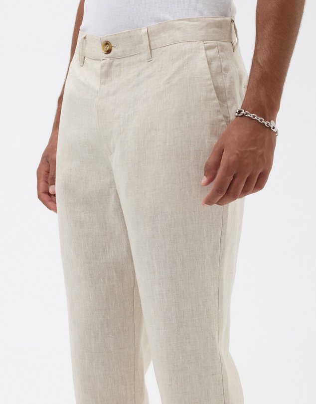 AERE - Slim Leg Tailored Linen Pants
