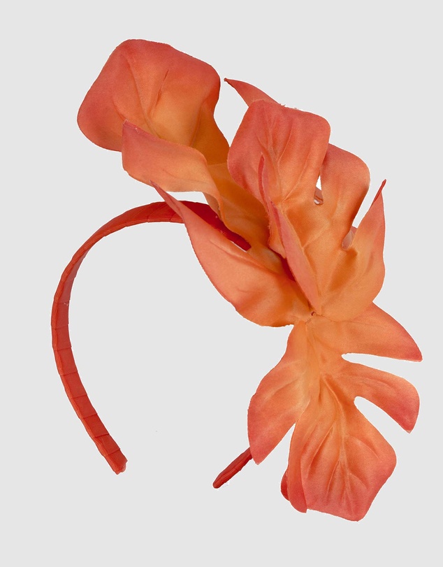 Max Alexander - Mostrera Leafs Orange Headband Fascinator