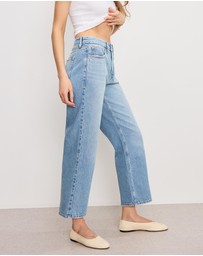 Good American - Good 90s Cropped Relaxed Jeans