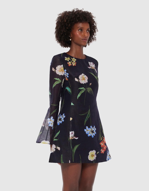 LEO LIN - Suzanne Bell Sleeve Mini Dress