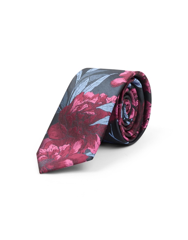 yd. - Patmos Floral 6.5Cm Tie
