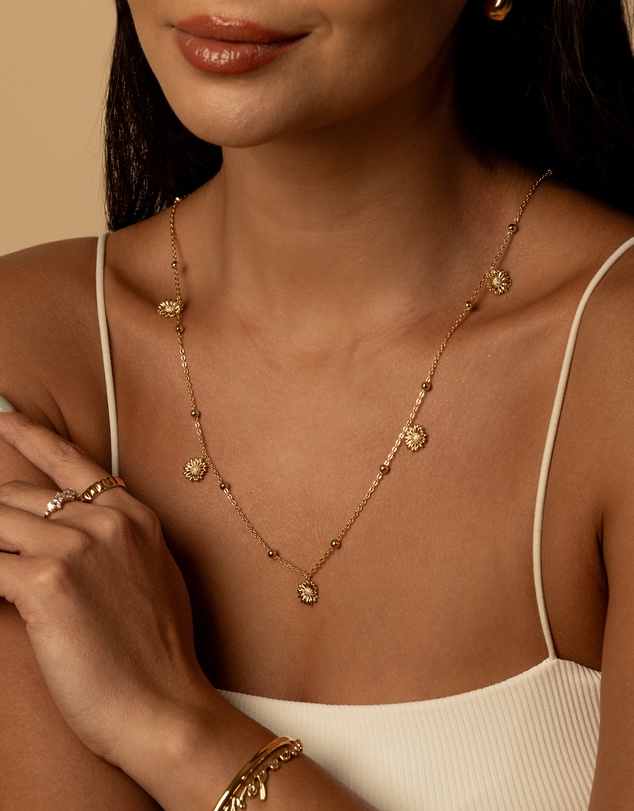 Wanderlust + Co - Daisy Multi Gold Body Chain