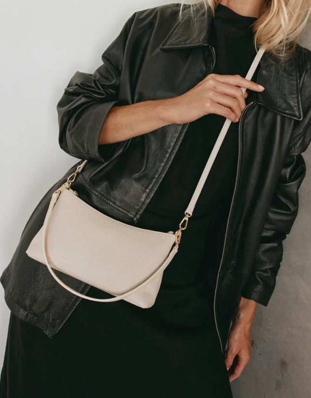 VESTIRSI - Ashley Ivory Leather Crossbody Bag