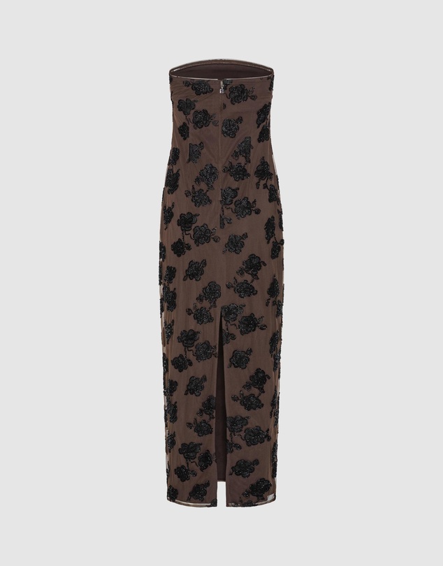 ROTATE - Beaded Maxi Tube Dress