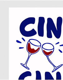 Inka Arthouse - Cin Cin Art Print by Paige Byrne