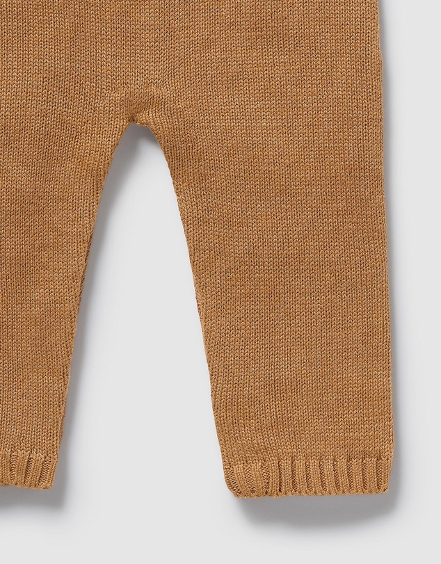 Wilson & Frenchy - Organic Knitted Ruffle Overalls - Babies