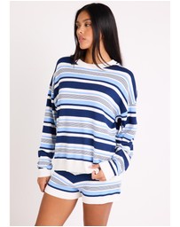 Subtitled - Chiara Stripes Oversized Knit Top