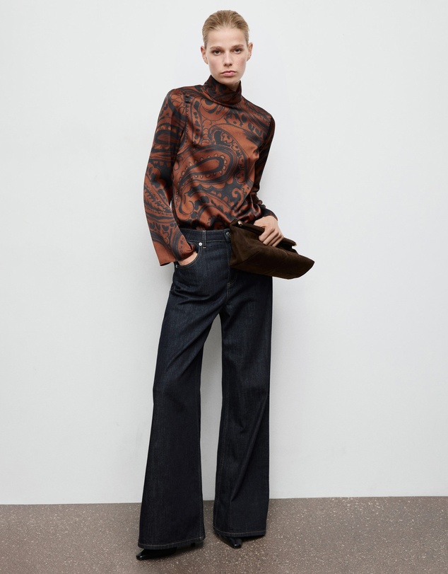 M.N.G - Paisley-Print Satin Blouse