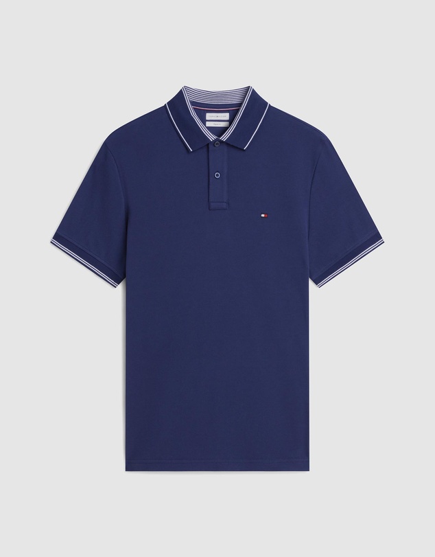 Tommy Hilfiger - Heritage Regular Fit Stripe Trim Polo Shirt