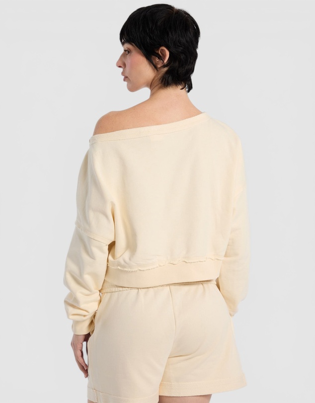 GUESS Originals - GUESS Originals Eco Boat Neck Distressed Sweatshirt