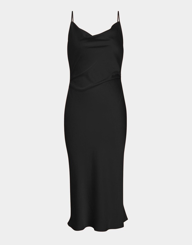 Forcast - Mae Side Ruched Satin Dress