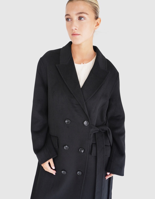 Belle & Bloom - Right There Side Tie Coat