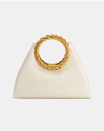 JW PEI - Amiya Leaf Handle Sculpture Bag