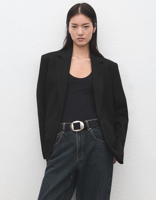 M.N.G - Straight Suit Jacket With Lapel Pockets