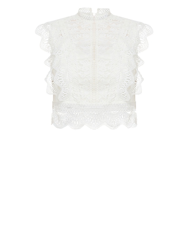 City Chic - Lucielle Sleeveless Top - Creme